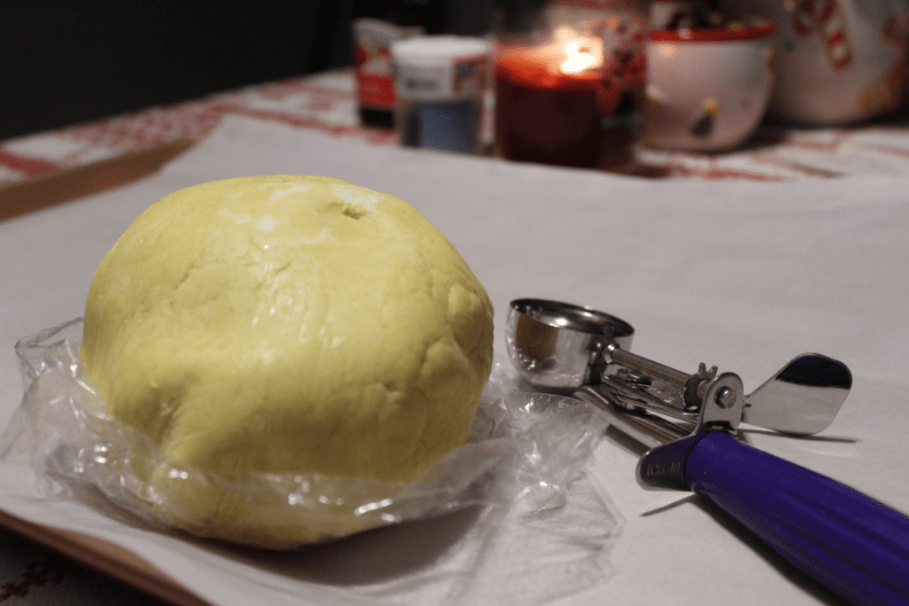 remove chilled dough from fridge